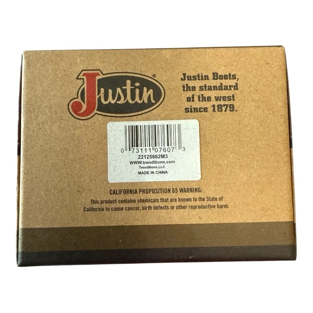 Justin Genuine Leather Card Wallet with Money Clip